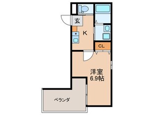 ALEGRIA常称寺の物件間取画像